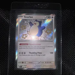 Pokemon TCG: Paldean Fates: 202/091: Snorlax Baby Shiny Holo Rare (NM) - Image 1