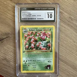Pokemon Erika's Ivysaur #41 1st Edition Gym Challenge, Wotc, CGC GEM MINT 10!!! - Image 1