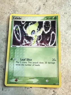 Pokemon TCG Celebi Nintendo Black Star Promos 29 Holo Promo Card LP - Image 1