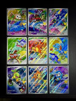 Pokemon First Partner's Illustration Collection Series 1 FULL SET (9) TCG NM - Image 1