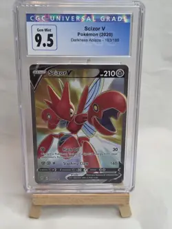 Scizor V Pokemon (2020) Darkness Ablaze - 183/189 Mint 9.5 - Image 2