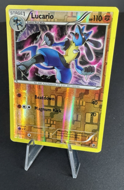 Lucario 47/124 Reverse Holo Rare - Fates Collide - Pokemon TCG - MP - Image 3