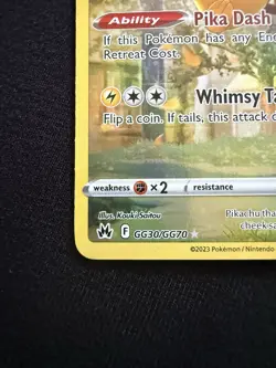 Pikachu GG30/GG70 Crown Zenith Galarian Gallery NM Pokemon - Image 5