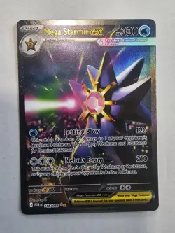 Pokemon Mega Starmie EX 118/088 POR Rare Holo Mega Evolution EX Card - Image 1