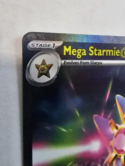Pokemon Mega Starmie EX 118/088 POR Rare Holo Mega Evolution EX Card - Image 3
