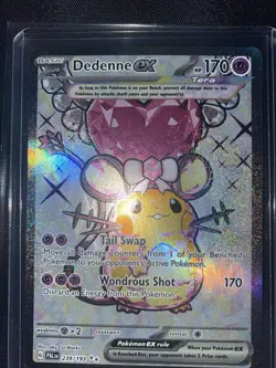 Pokemon Paldea Evolved, Dedenne EX, Holo Rare, NM/M, No Scratches! - Image 2