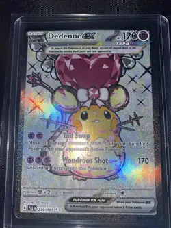 Pokemon Paldea Evolved, Dedenne EX, Holo Rare, NM/M, No Scratches! - Image 3