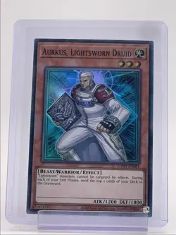 AURKUS, LIGHTSWORN DRUID 2008 YU-GI-OH! LIGHT OF DESTRUCTION RARE Q4385 - Image 1
