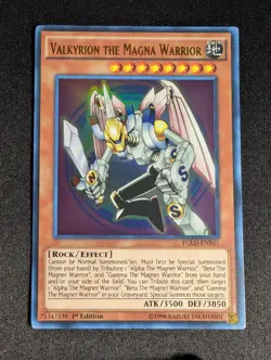 Yugioh - Valkyrion The Magna Warrior YGLD-ENB01 1st Edition Ultra Rare NM - Image 1