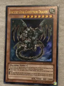 Yu-Gi-Oh! Card TCG Ancient Gear Gadjiltron Dragon SD10-EN001 Ultra Rare Unlimted - Image 1