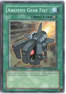 Yugioh - Ancient Gear Fist SD10-EN020 1st Edition - Structure Deck: Machine Re-V - Image 1