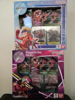 One Piece TCG Illustration Box Volume 3 and Volume 4 Bundle Factory Sealed - Image 1