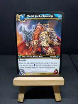 Magni, Lord of Ironforge 1/234 Mythic Rare World of Warcraft Trading Card Game - Image 1