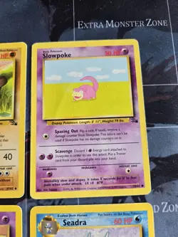 Graveler, Slowpoke, Gastly, Seadra Fossil Card Lot Pokemon Vintage HP/DAM - Image 4