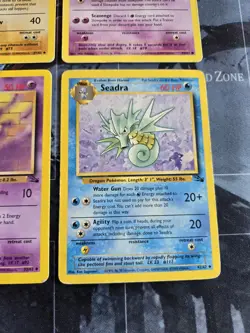 Graveler, Slowpoke, Gastly, Seadra Fossil Card Lot Pokemon Vintage HP/DAM - Image 5