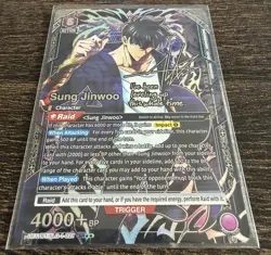 SOLO LEVELING Union arena! (2 star, 1 star, sealed promo, sr’s) 11 card lot! - Image 2