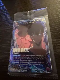 SOLO LEVELING Union arena! (2 star, 1 star, sealed promo, sr’s) 11 card lot! - Image 4