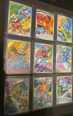 Pokemon 2026 First Partner Illustration Collection Series 1 Promo Set 9 Cards - Image 1