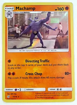 Pokemon Machamp Holo Trading Card 13/18 - Image 1