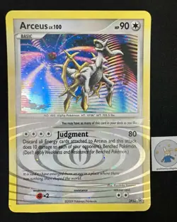 Pokemon Diamond & Pearl Arceus Black Star DP50 Jumbo Holo Card, pre-owned - Image 1