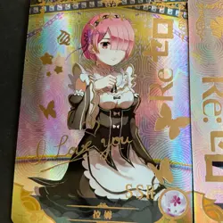 Rem and Ram SSR 2 Card Lot! - Goddess Story - 3 Yuan - Maid - Anime - Foil - Image 2