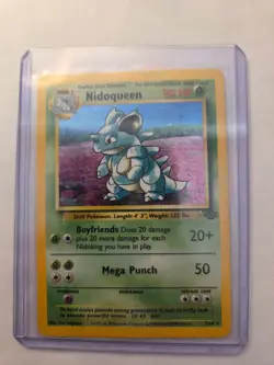 Nidoqueen Jungle Rare Holo Pokemon Card 7/64 MP-HP - Image 1