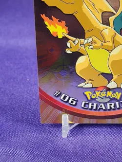 1999 Topps Pokemon Charizard #06 Foil Card - Image 5