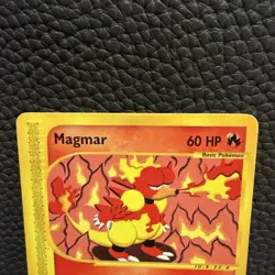 Pokemon TCG Magmar 86/165 Non-Holo Rare Expedition E-Reader Series Card MP - Image 2