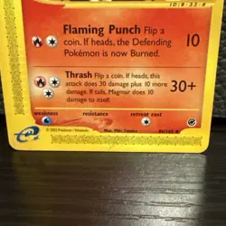 Pokemon TCG Magmar 86/165 Non-Holo Rare Expedition E-Reader Series Card MP - Image 4