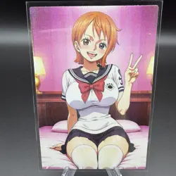 Nami One Piece Anime Waifu Card Doujin ACG Goddess Holo - Image 1