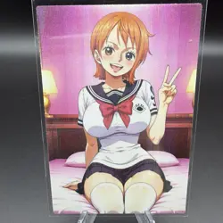 Nami One Piece Anime Waifu Card Doujin ACG Goddess Holo - Image 2