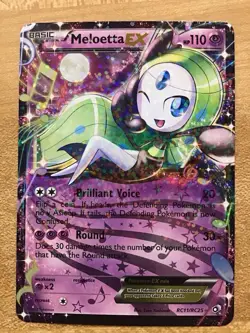 Meloetta EX RC11/RC25 Legendary Treasures Pokemon Card Radiant Collection - NM - Image 1