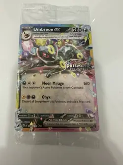 Pokemon TCG: Umbreon Ex Stamped Prismatic Evolutions Promo Sealed 060/131 - Image 1