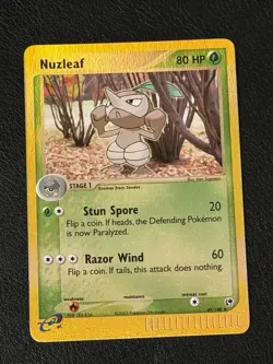 Nuzleaf #49/100 Sandstorm 2003 Reverse Holo Uncommon Pokemon Card - Image 1