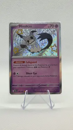 Pokemon TCG Mimikyu Holo Rare Card Paldean Fates 160/091 NM/M Condition - Image 1