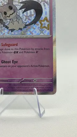 Pokemon TCG Mimikyu Holo Rare Card Paldean Fates 160/091 NM/M Condition - Image 3