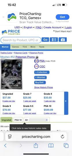 Mewtwo 183 Sv2a: Pokemon Card 151 Holo (Japanese) - Image 3