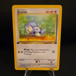 Pokemon Dratini Team Rocket 1st Edition 53/82 Common 40 HP 2000 Card - Image 1