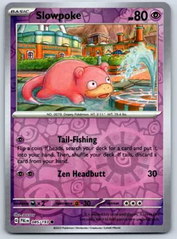 Slowpoke - Reverse Holo - Paldea Evolved PAL 085/193 sowsow Pokemon 151 Card NM - Image 1