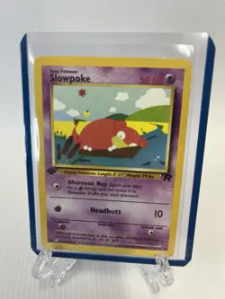 1st Edition Slowpoke - Team Rocket - #67/82 - Vintage Pokemon Card 2000 WOTC - Image 1