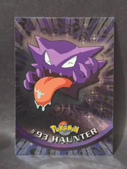 Haunter #93 Blue Logo Topps Holo Foil TV Animation Pokemon Card - Image 1
