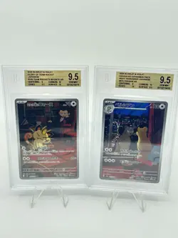 BGS 9.5 Pokemon Card Japanese AR Art Rare Meowth #109 Persian #075 2Card Set - Image 1