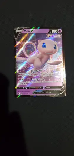 Pokemon Mew v TCG Card 060/159 Crown Zenith Holo - Image 1