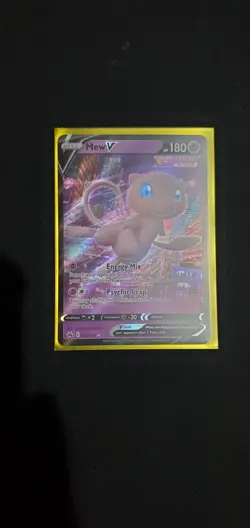Pokemon Mew v TCG Card 060/159 Crown Zenith Holo - Image 3