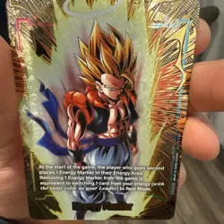 DBS Card 2nd Anniversary GOLD Energy Marker E-129 SSJ Gogeta RARE🔥 - Image 1