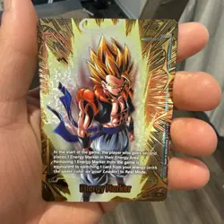 DBS Card 2nd Anniversary GOLD Energy Marker E-129 SSJ Gogeta RARE🔥 - Image 3