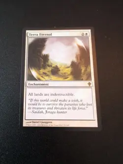 Terra Eternal White Enchantment MTG Rare Card 22 LP - Image 1