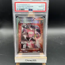 Team Rocket's Handiwork 124/124 Fates Collide Holo 2016 Pokemon PSA 10 Gem Mint - Image 1