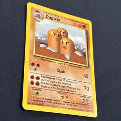 Pokemon Dugtrio 19/102 Base Set Rare non holo Wizards of the coast Card LP - Image 3