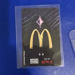 McDonald’s K-pop Demon Hunters Huntrix Meal Rumi Zoey Mira Card - Image 2